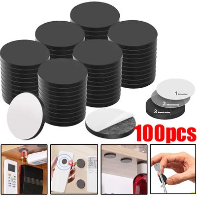 100  Magnetic Dots Self Adhesive Magnet Sheets Flexible Sticky Magnets for Home Office School Magnetic Stickers Circles