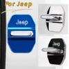 4PCS Car Logo Car Styling Door Lock Cover For Jeep Wrangler Compass Renegade Commander Wrangler Patriot Liberty Auto Accessories AMU1