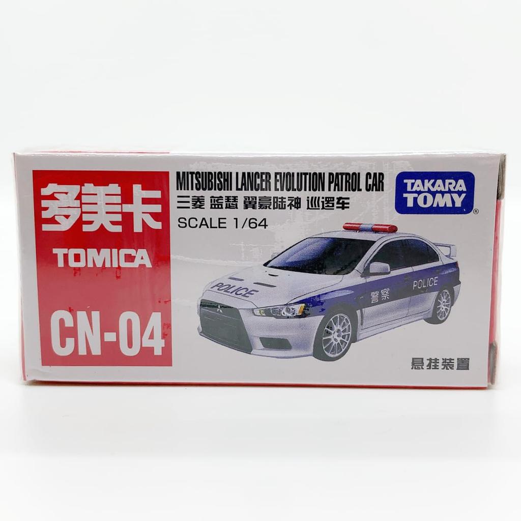 Tomica China Exclusive CN-04 Mitsubishi Lancer Evolution Police Car (Overseas Exclusive Tomica) [Used]