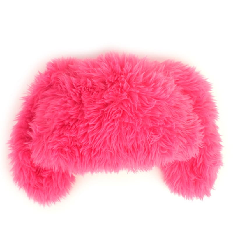 Universal Chemistry Rabbit Pink Fur Beanie Rabbit Hat