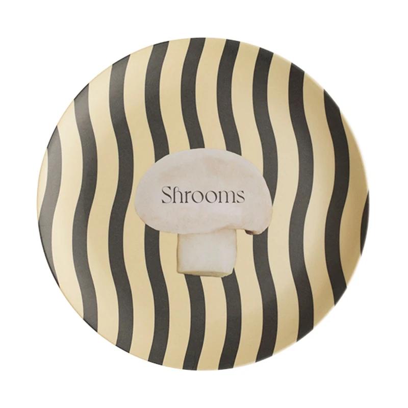 Bamboo Fiber Disc Cafe Tray Saucer Sauce Plate Salad Dessert Dish Fruit Plate Cake Plate Kitchen Tableware Restaurant Utensils 20x20x1cm