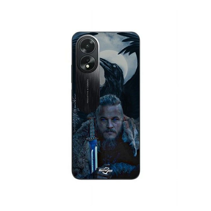 Coque pour Oppo A38 Vikings ragnar lothbrok corbeau