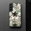 INS Cute Toro Inoue Cat Phone Case Glass For Samsung Galaxy S21 S26 S25 S22 S20 S24 S23 Ultra Fe Plus A16 A34 A54 A24 Coque