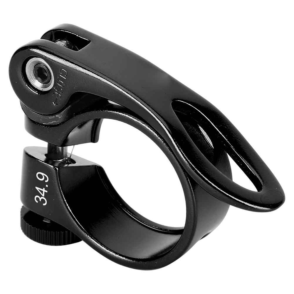 Aluminium Alloy Durable 34.9MM Mountain Bike Quick Release Seatpost Clip Road Bicycle Tube Fixed Clamp Cycling Sports