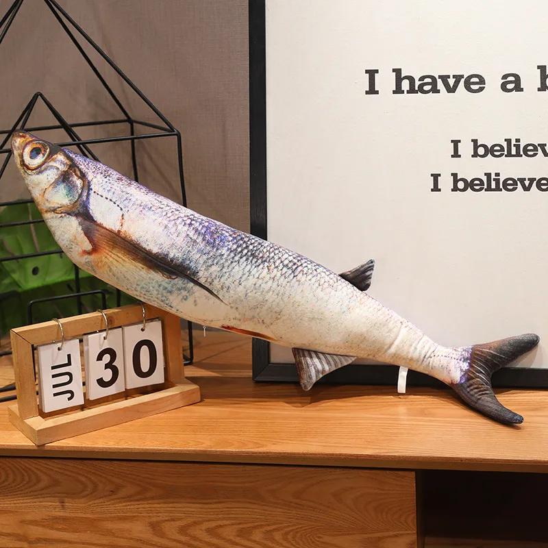 Simulation Funny Fish Plush Toys Giant Stuffed Soft Animal Carp Plush Pillow Creative Sleep Cushion for Kids Girls Xmas Gift