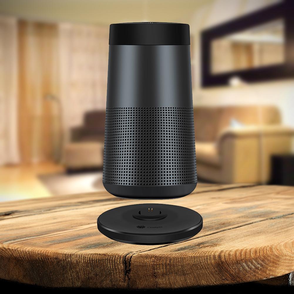 Speaker Charging Base Desktop Charger Base DC 5V 1.5A Micro-B USB Port Over-Current Protection for Bose Soundlink Revolve+