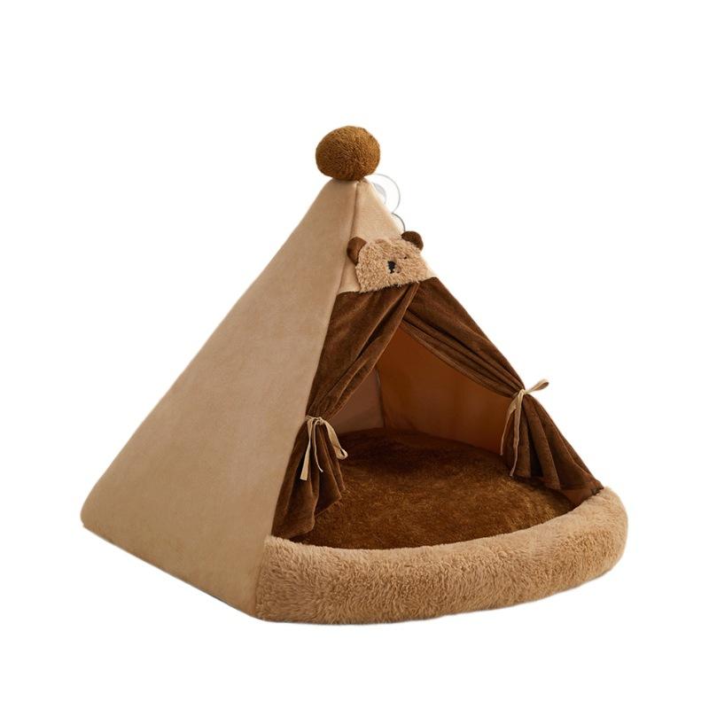 Dog House with Roof Dog House Safe Teddy Dog House Dirty Dog House Warm Closed Dog Bed In Winter