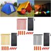 19pcs Outdoor Ground Camping Tent Stakes Anchors Pegs Windproofed Tent Stakes for Tents and Tarpaulins