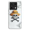 Case For Xiaomi Redmi Note 13 Pro 5g One Piece Skull Logo Grey Background Maniacase