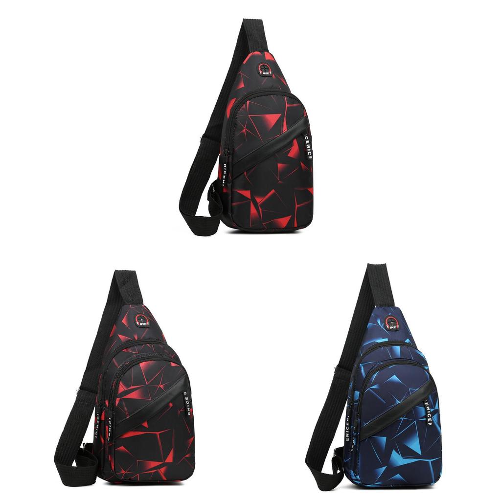 Oxford Fabric Men Chest Bag With Waterproof Construction For Casual Travel And Daily Use