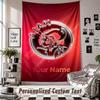 Wall Hanging Tapestry With Custom Name & Text, Ajax Amsterdam Decorative Tapestry For Bedroom