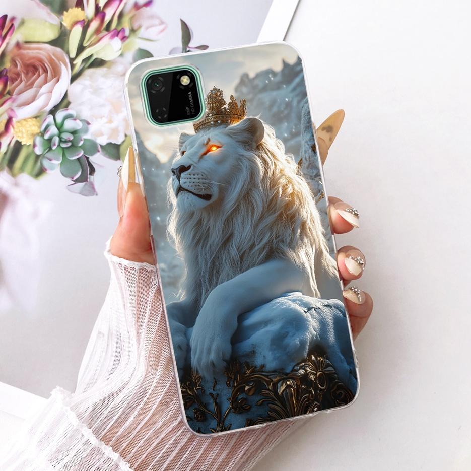 For Huawei Y5p Case DRA-LX9 Cute Lion Fashion Painted Cover Soft Silicone Phone Case For Huawei Y5p Honor 9S Honor9S Fundas Bags