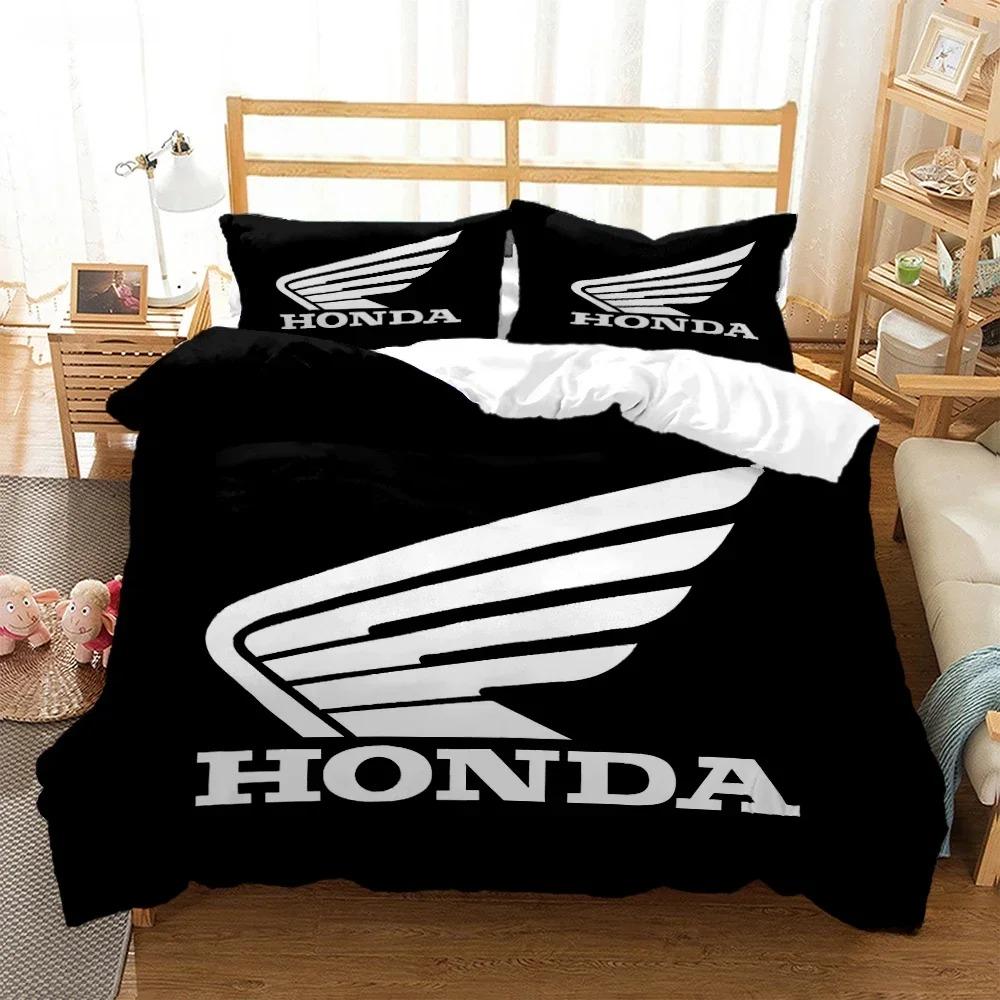 

Hrc-Honda Motorcycle Logo Duvet Cover Comforter Bedding Sets Soft Quilt Cover And Pillowcases For Teens Single Double Queen King AU Queen(210*210cm)3pcs