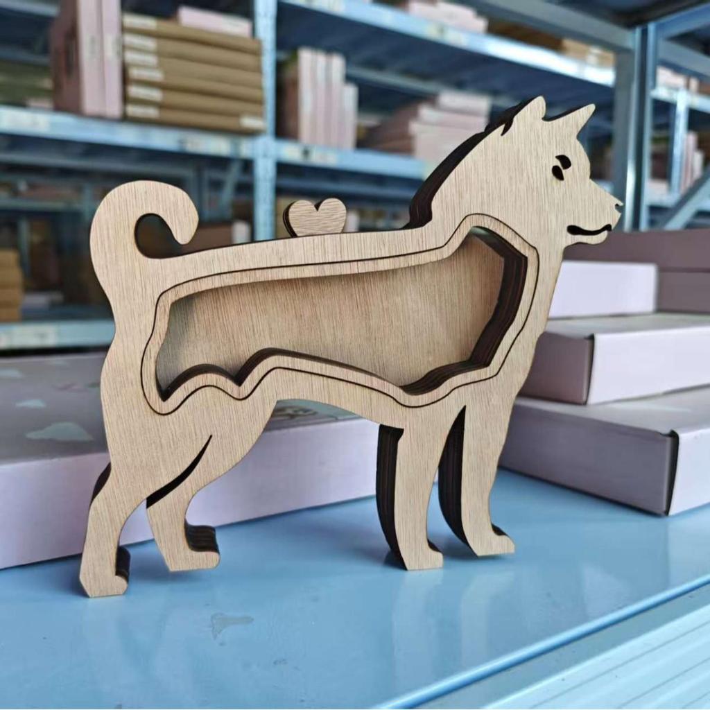 Solid Wood Handwritten Name Dog Hair Memorial Box My Pet's Fur Container Storage Box Pet Ashes Box Pet Memories Collecting Box