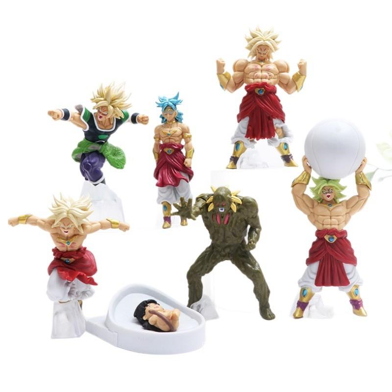 Exquisite Dragon Ball Broly Action Figures Set Of Seven With Impressive Pvc Detailing