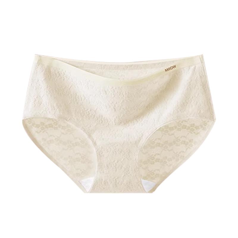 

Maoren Women s 10A Antibacterial Pure Cotton Mid-Waist Briefs XL