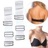 2pcs Transparent Invisible Bra Straps Detachable Adjustable Silicone Shoulder Strap Women Belt Intimates Accessories