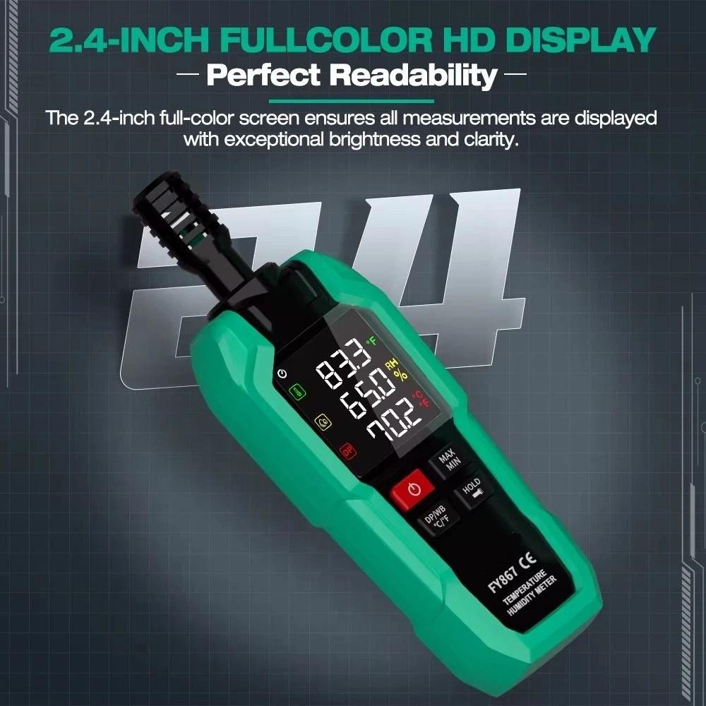High Precision Digital Psychrometer Advanced Sensor Temperature & Humidity Meter  Dew Point