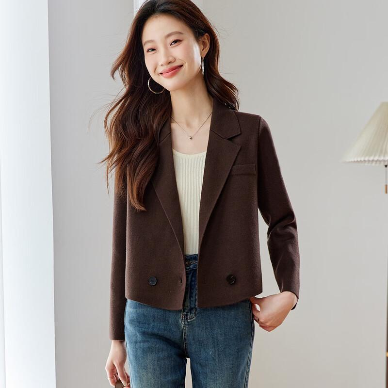 Srcr Women's Wool Blend Knit Cardigan Blazer