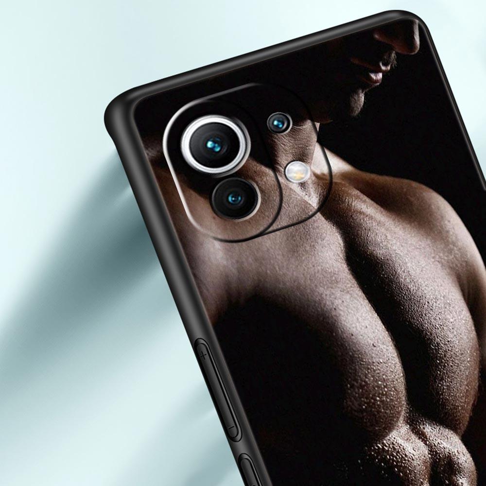 Phone Case Cover for Xiaomi Mi 17 15 14 13 12 11 Ultra 15T 14T 13T 12T 11T Pro Lite 5G Soft TPU Capas Sexy Muscle Man Fundas Bag