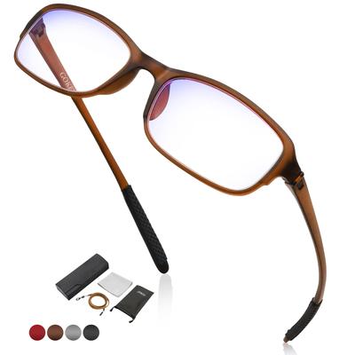 GOKEI Magnifying Loupe Blue Light Loupe Magnifying Looks For Fine Magnifying Brown Glasses-type Loupe, Glass, [1.6x Cut] Glasses, Glasses,