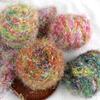 Bright Rainbow Fancy Segment Yarn Dyeing Wool Feather Wool Bean Hat Bag Special Scarf Handmade Mixed Thread Weaving DIY