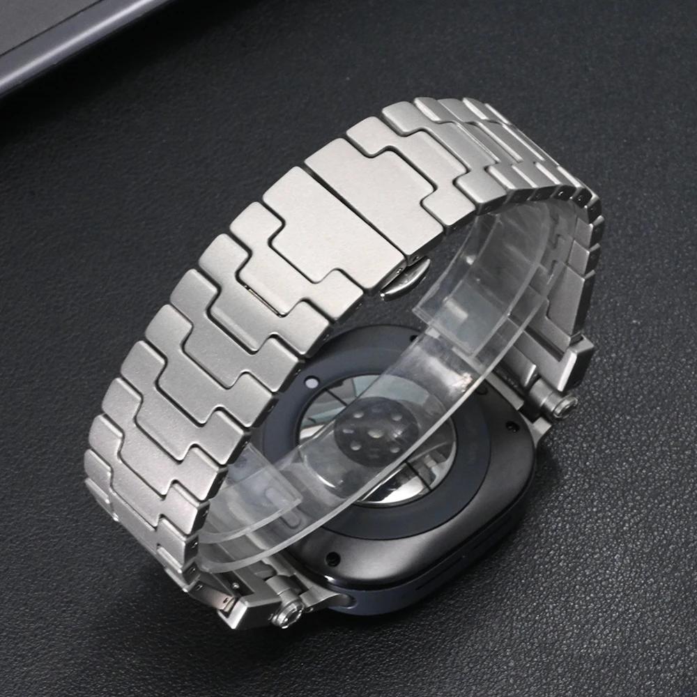 No Gaps Titanium Band for Samsung Galaxy Watch 7 Ultra 47mm Metal Connector Bracelet for samsung galaxy 47MM ULTRA Luxury Strap