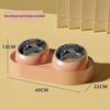 Ergonomic Elevated Double Cat Bowl