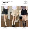Drawstring Sports Shorts Women's Summer Elastic Waist Sag Loose Look Slim Everything with A Line Casual Wide Leg Skirt Pants