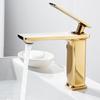 White Brass Basin Faucet Bathroom Sink Faucets Hot Cold Water Mixer Crane Deck Mounted Single Handle Hole Bath Kitchen Taps
