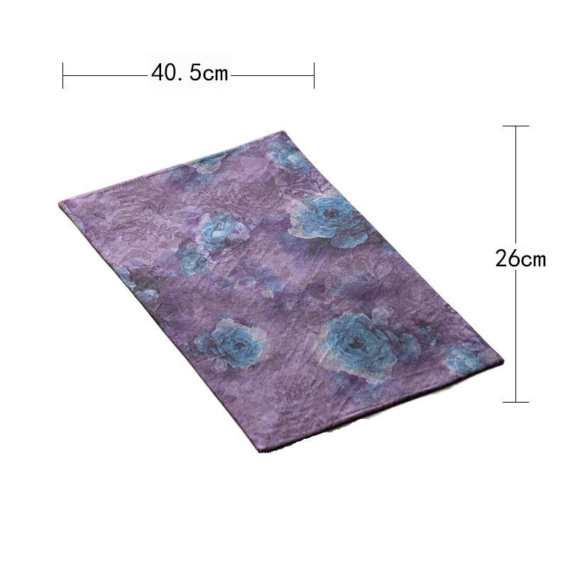 

Brocade Double-sided Tea Table Mats Luxury Drink Coaster Household Dinner Table Cloth Mat Tea Services Equipment Decoration