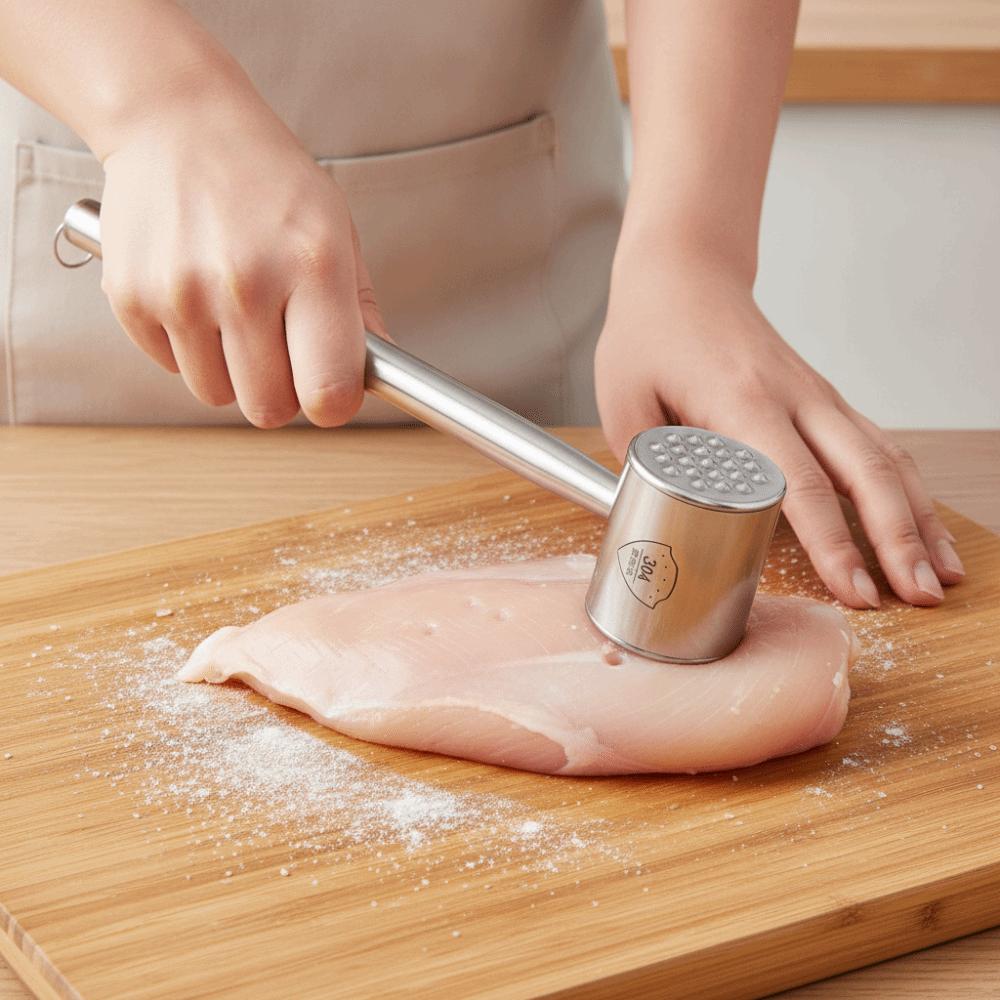Rust-proof Dual-head Use Meat Tenderizer Hanging Meat Mallet Household Meat Knocker  Restaurant