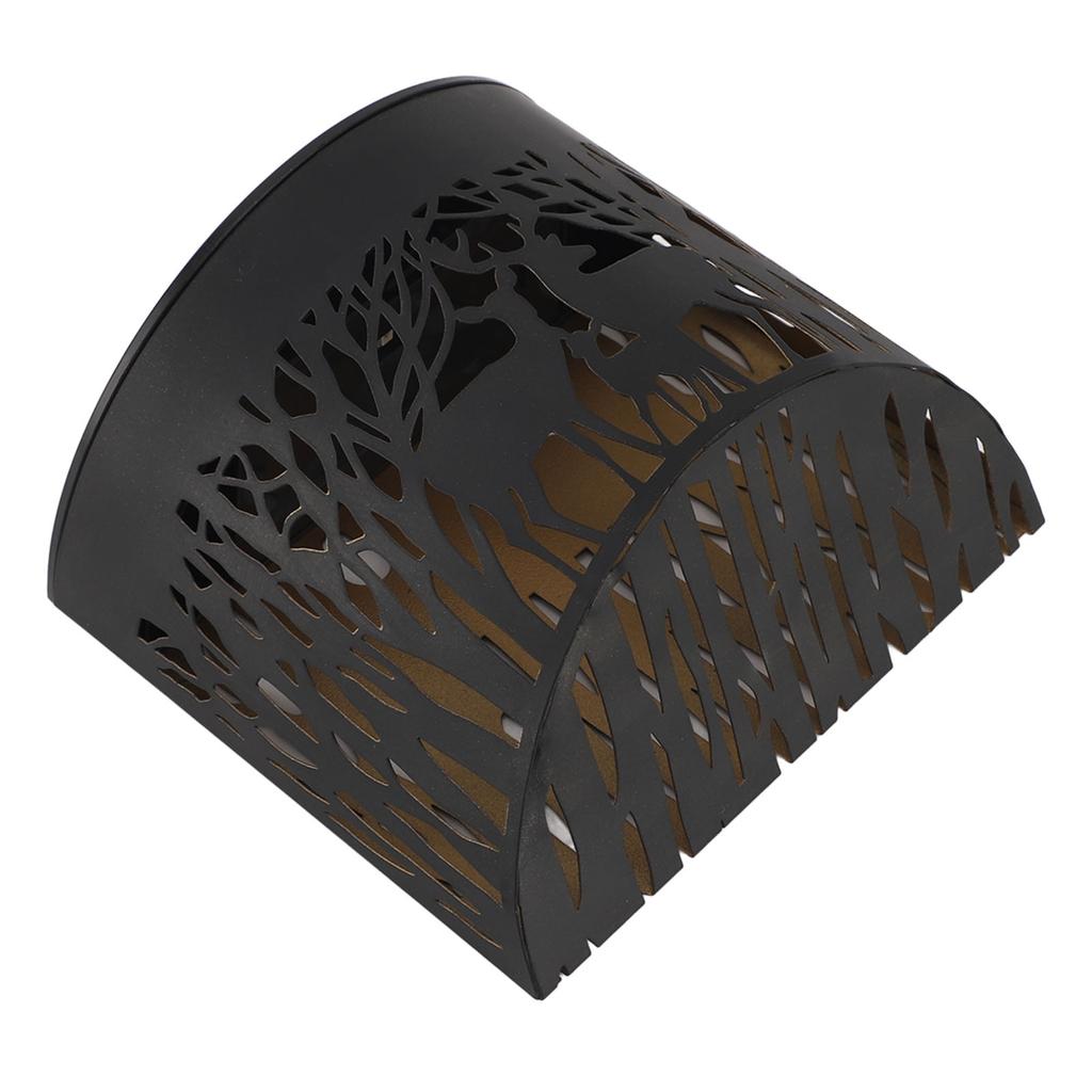Outdoor Wall Light Solar Powered Wall Mounted Plastic and Iron LED Front Door Light for Patio Porch