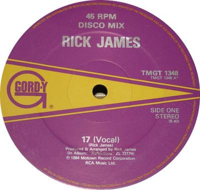 12inch Record RICK JAMES - 17 TMGT1348 MOTOWN 1984 UK Soul/Funk Used