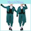 Adult Men's Fantasy Elf Roleplay Outfit Green Sprite Irish Fairy Suit