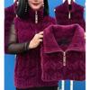 Winter Vest Women's Velvet Warm Zipper Sweater Coat Velvet Middle Aged Old Mother Vest Jacket