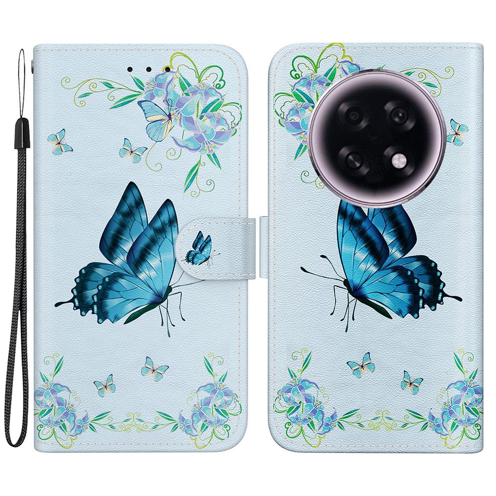 

For Oppo F31 Pro+ 5G/A6 GT 5G Wallet Phone Case Anti-Drop Pattern Printing Leather Flip Cover with Strap