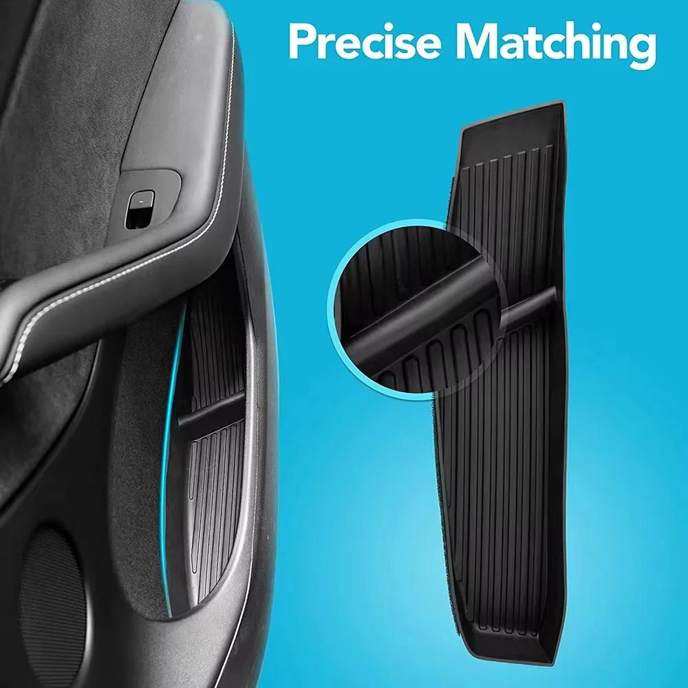 Door Side Storage Box for Tesla Model Y Juniper Model 3 Highland 2025 Front and Rear Door Insert Storage Box Car Interior Part