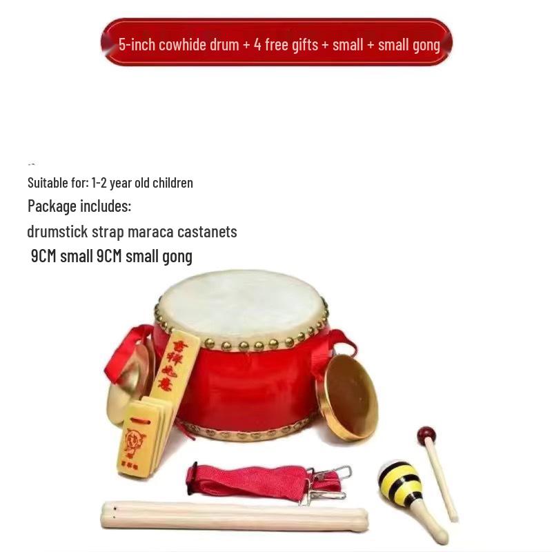 Durable Cowhide Tanggu Drum for Kids
