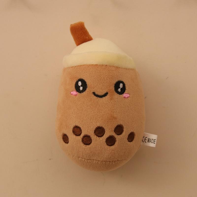 Cute plush milk tea cup pendant plush toy doll bag pendant doll keychain pendant