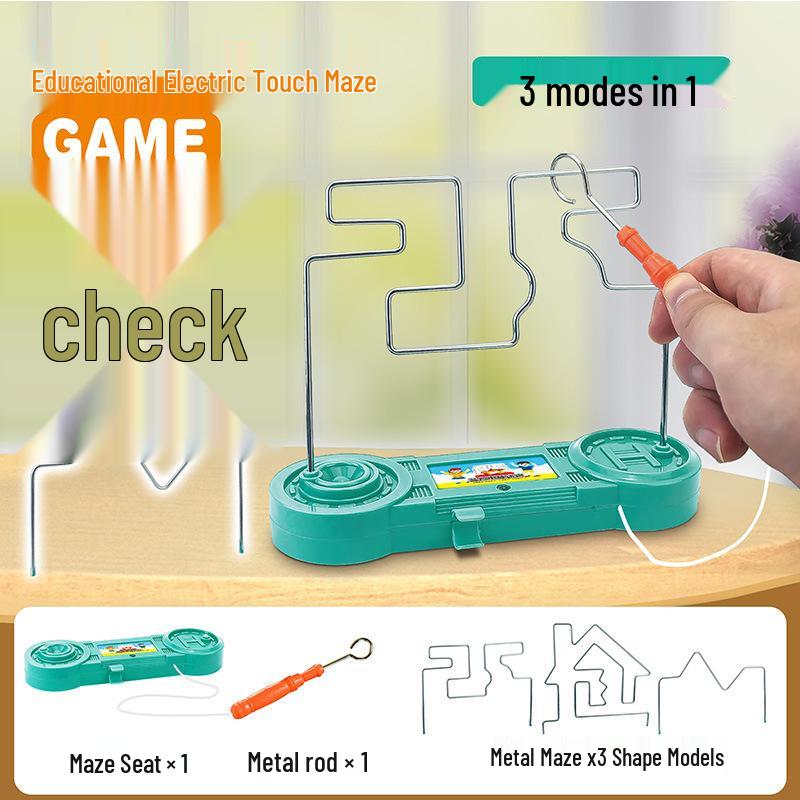 Electromagnetic Hot Wire Maze Educational Game for Hand-Eye Coordination and Concentration Training