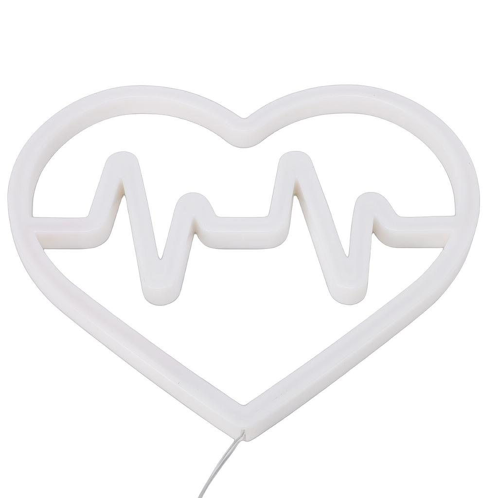 Heart Shaped LED Neon Sign Romantic Neon Light USB Battery Powered for Bedroom Wedding Proposal Party Decoration Pink