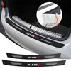 1Pcs Car Carbon Fiber Rear Bumper Trunk Protection Stickers For Nissan Nismo Qashqai J10 Juke Micra Leaf Sentra Patrol Y61 Note