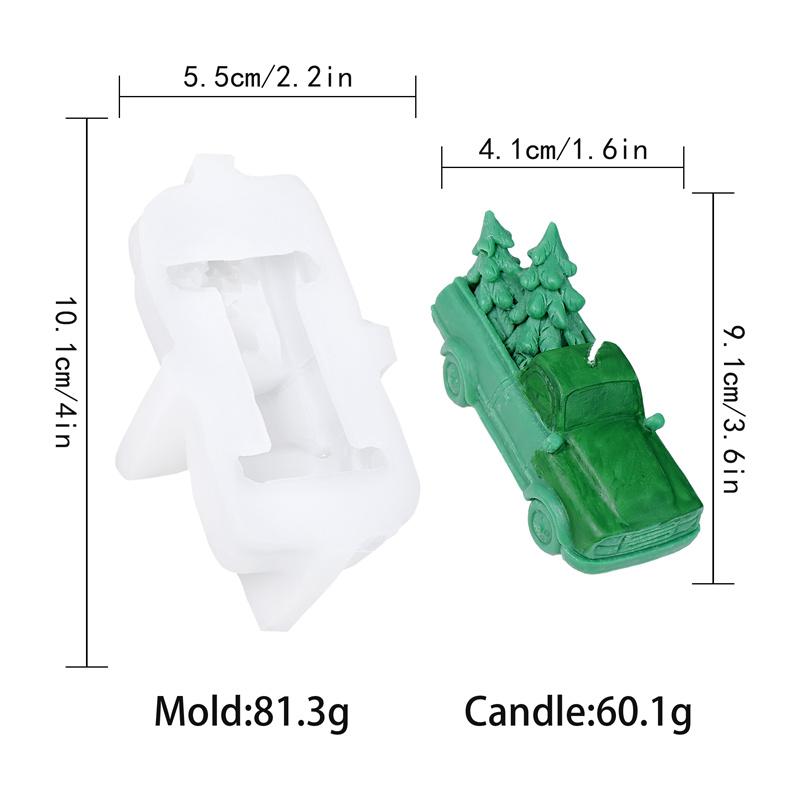 

3D Christmas Silicone Candle Mold Scarf Snowman Elk Silicone Mold DIY Christmas Tree Car Shapes Ideal Festive Home Decor Gifts