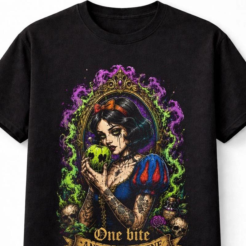 Snow White One Bite And Youre Mine Gothic Horror Unisex TShirt S