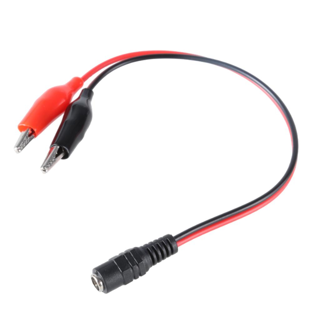 Multipurpose DC5.5x2.1mm Male Female to Crocodile Clip Power Cord 12V Power Cord for Electronic Devices