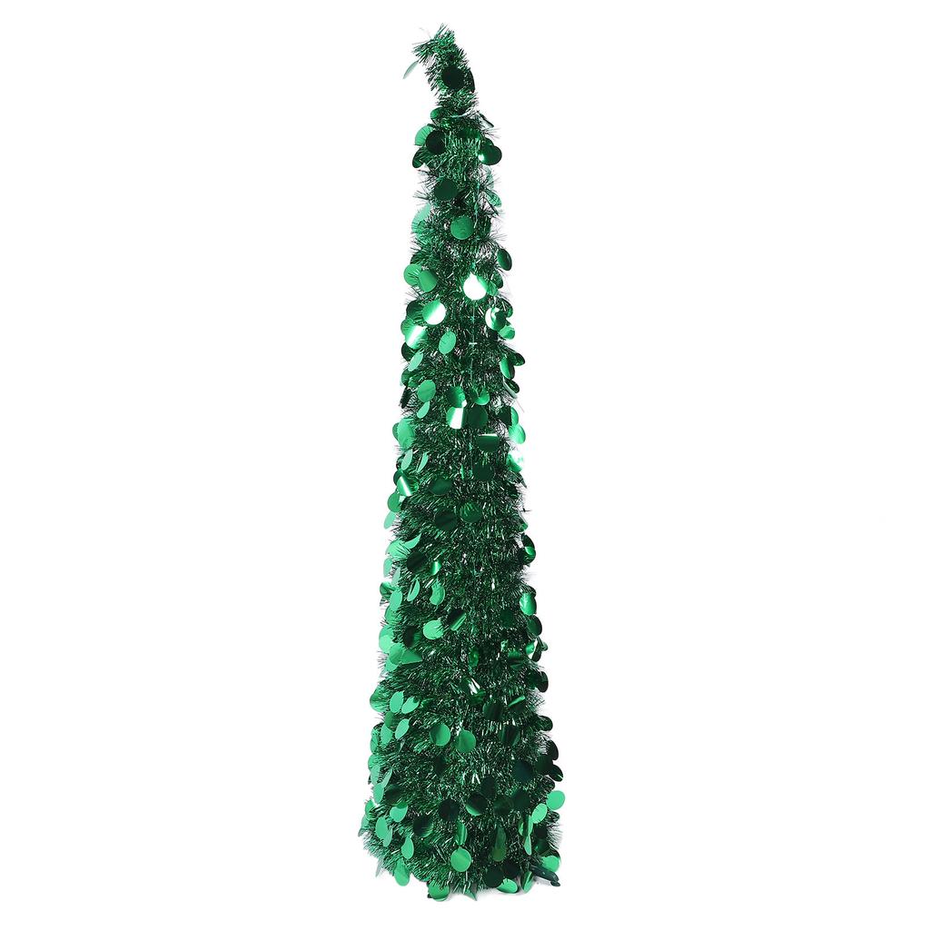 1,5m PET   Hochwertiger künstlicher Weihnachtsbaum, faltbar, Weihnachtsbaum-Dekoration für Innen, Dekoration für die Feiertagsparty