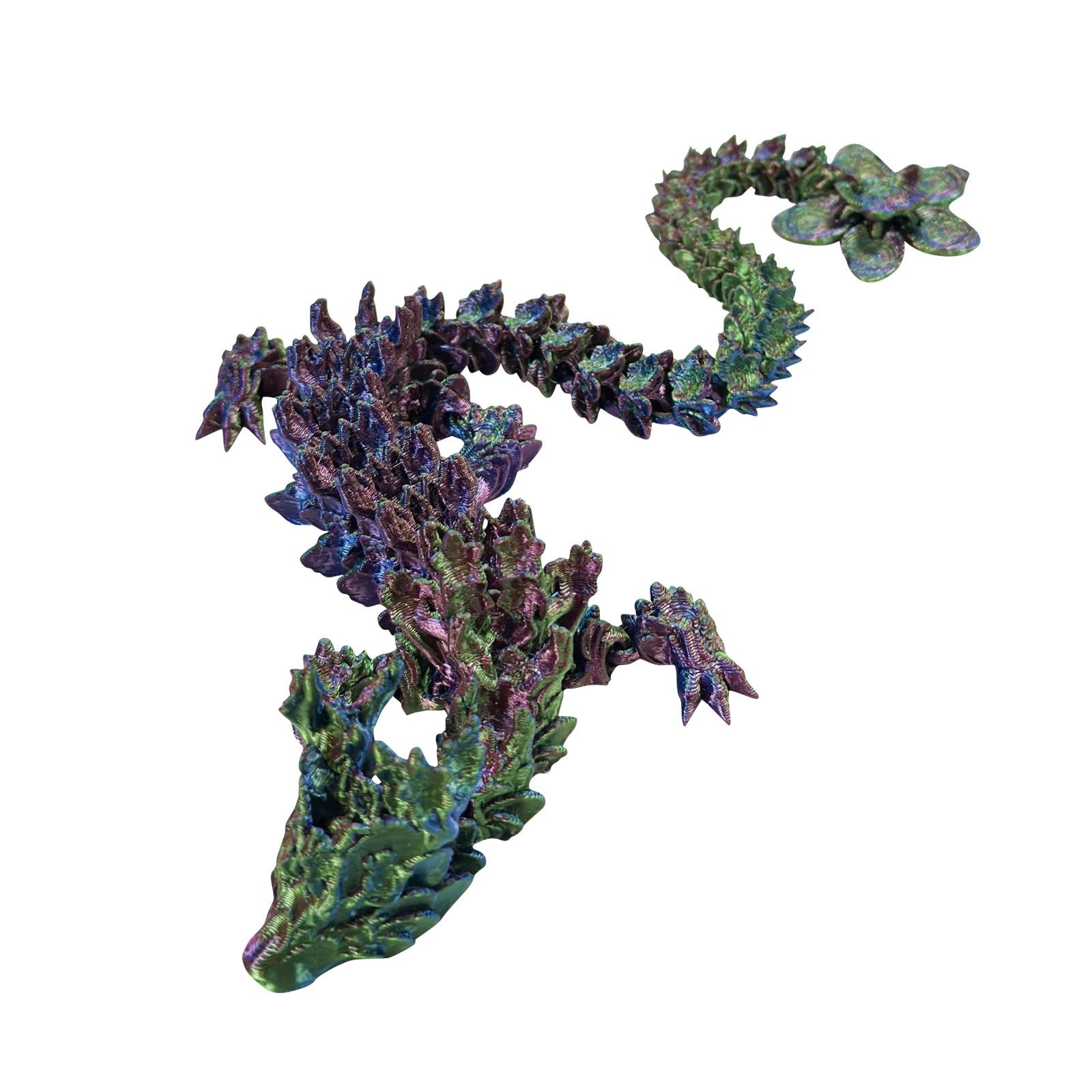 

3D Printed Dragon, Suitable For Children s Toys With Attention Deficit Hyperactivity Disorder зелений