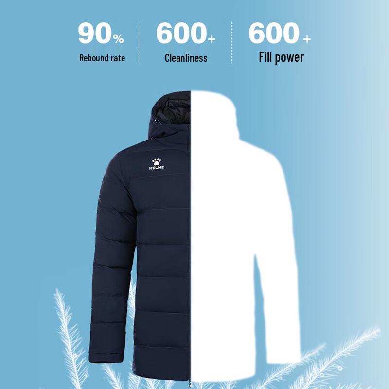 KELME Men's Winter Warm Hooded Padded Jacket
