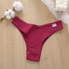 1Pc/Set Women Cotton Brazilian Panties M-XL Comfortable Thongs Underwear Women Bikini Underpants Sexy Low-rise Girl's T-back Panties